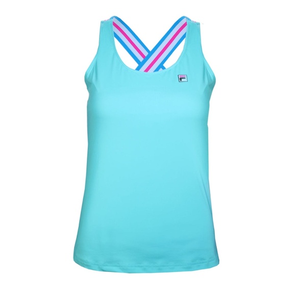 Fila Tie Breaker Tennis Skirt and Tank Top Set in Radiant Blue Size Small - Picture 3 of 5